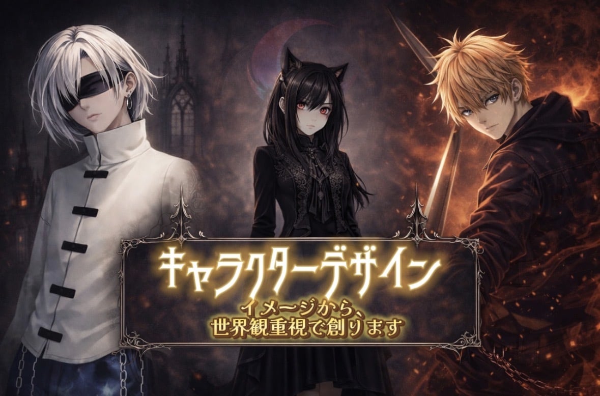 世界観重視！キャラクター設計をします 世界観・関係性・設定まで含め、物語として動くキャラを設計 イメージ1