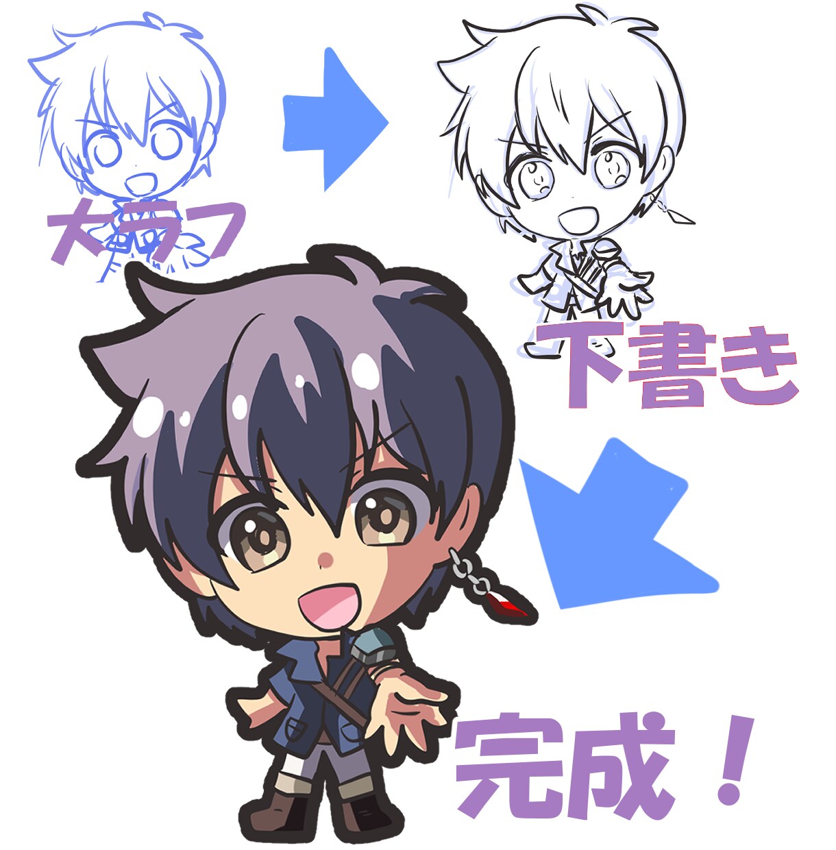 かわいいちびキャラ制作します SNS・配信・アイコンに！あなたらしさを添えて！ イメージ4