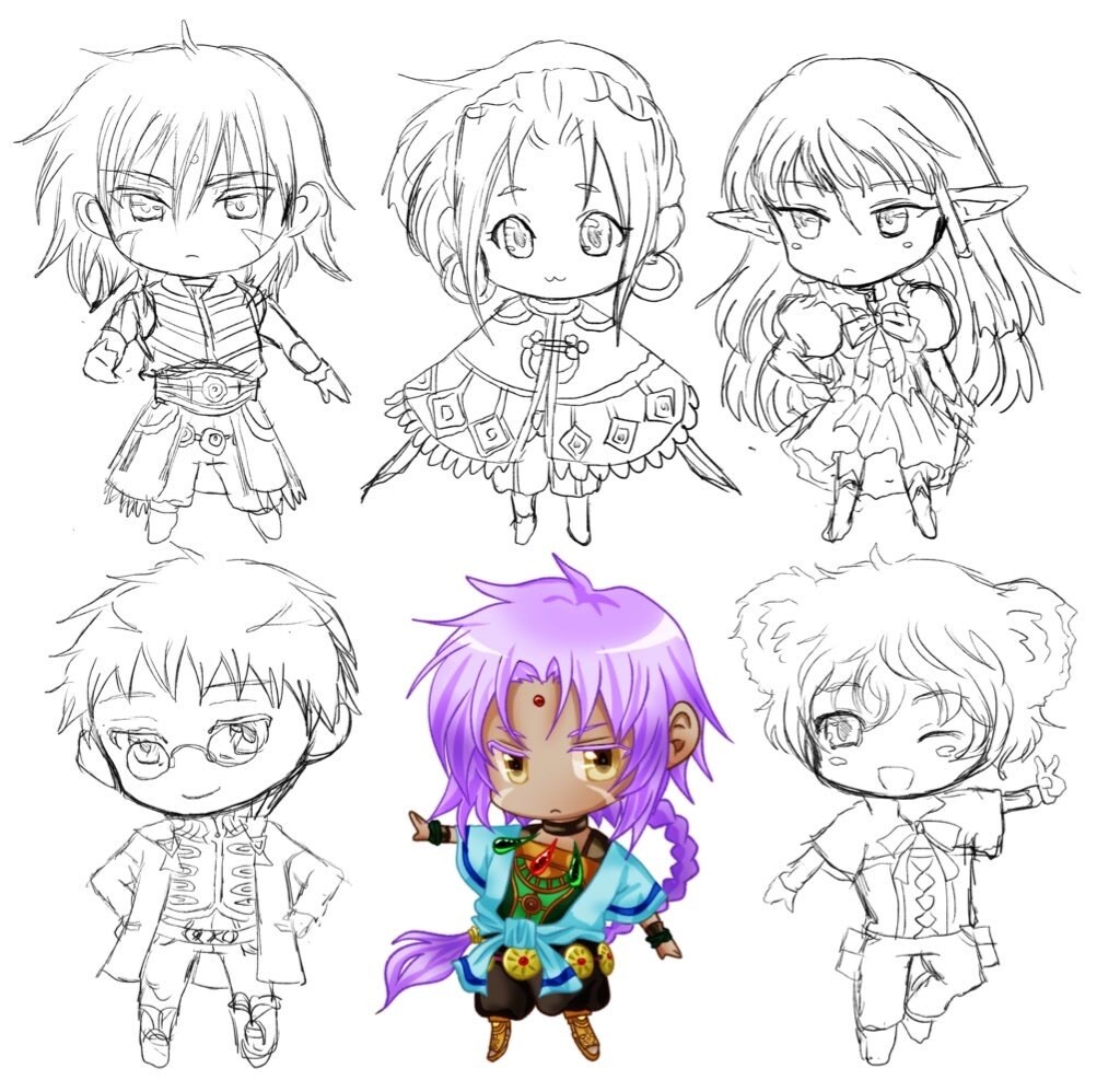 可愛いミニキャラお描きします あなたのうちの子をミニキャラにしてみませんか イメージ1