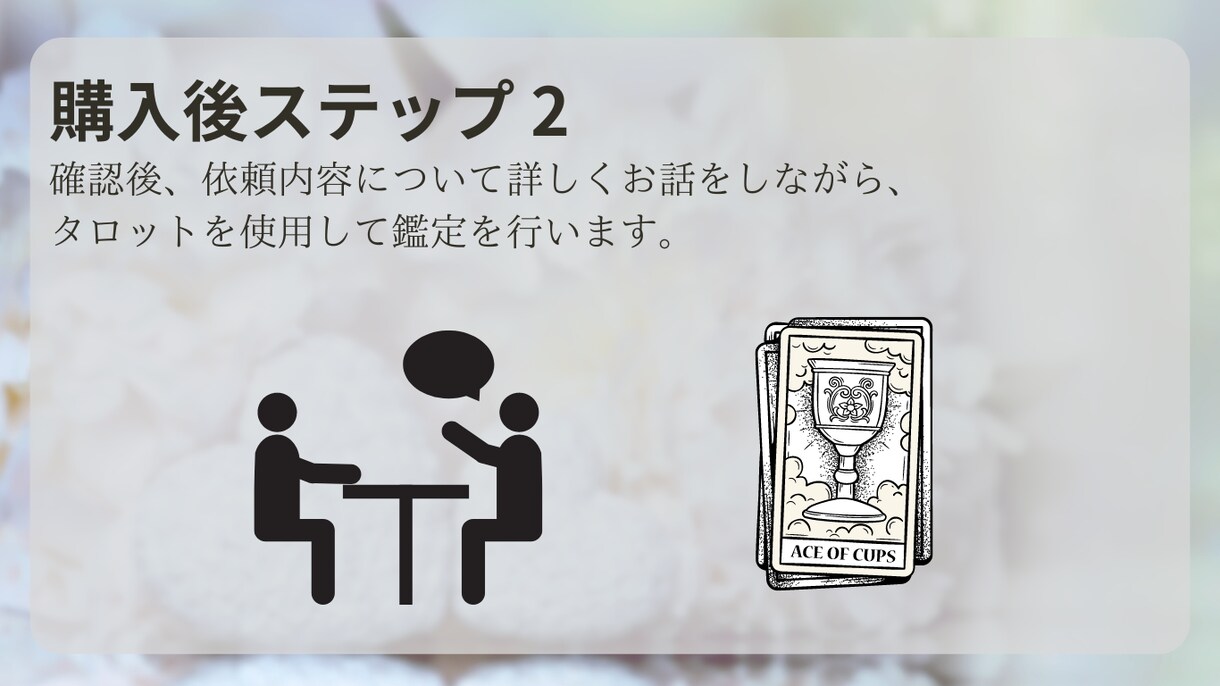 24時間以内に返信！！ 運命の1枚を教えます 貴方の恋の悩みから今後の運勢はこの1枚に集約！ イメージ5
