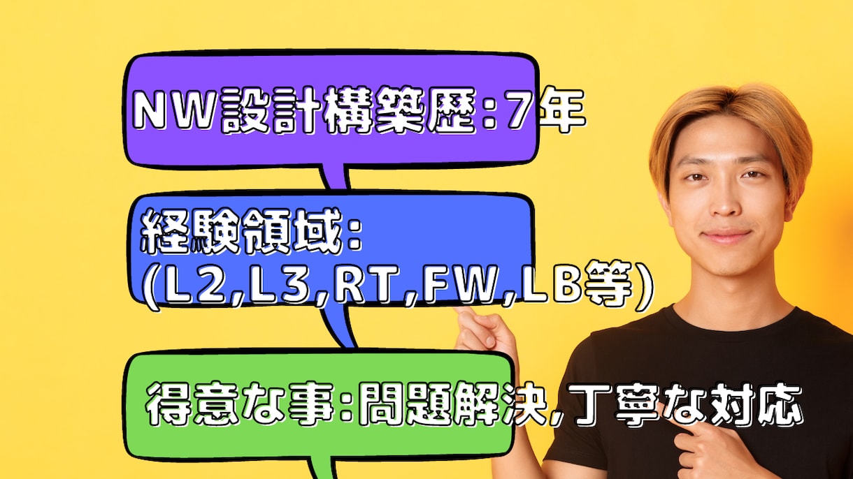 現役NWエンジニアがオンラインで相談に乗ります 早めに解決したい方、不明点も調べながら回答します イメージ2