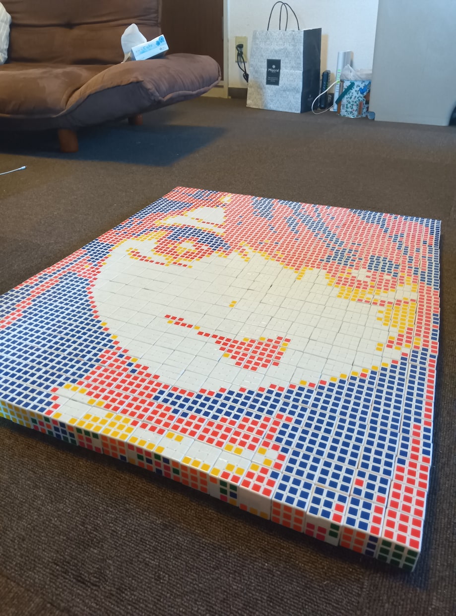 ルービックキューブ500個で作品創ります ルービックキューブアートでご希望の作品を作らせていただきます イメージ2
