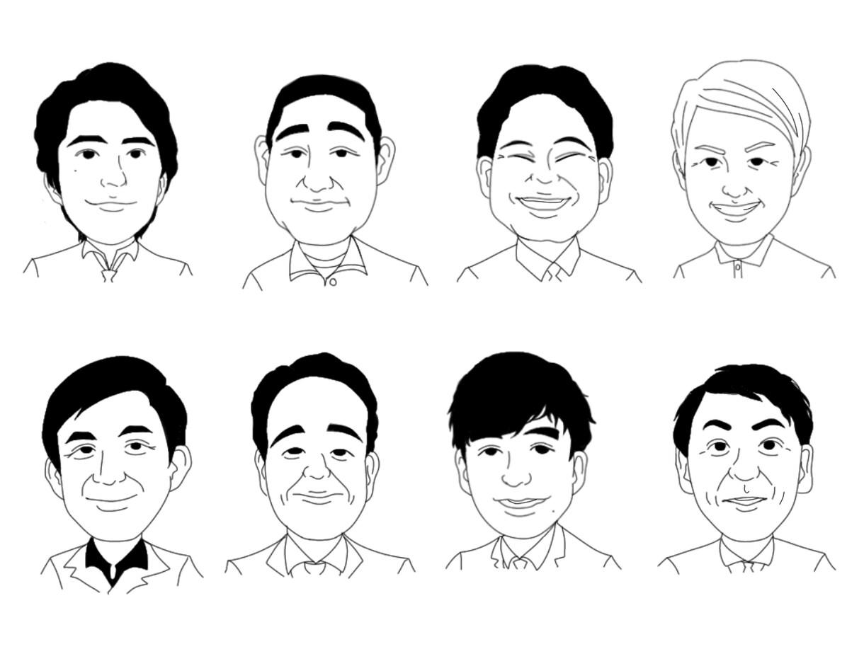 人数増えるとお得！商用OK！男性の似顔絵描きます ビジネスや名刺にも最適！大人数でお得に！広告宣伝画像に！ イメージ5