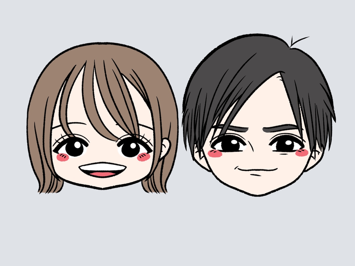 明るくポップな似顔絵/アイコンを描きます ◎リアルすぎない可愛いデフォルメ似顔絵◎ イメージ8