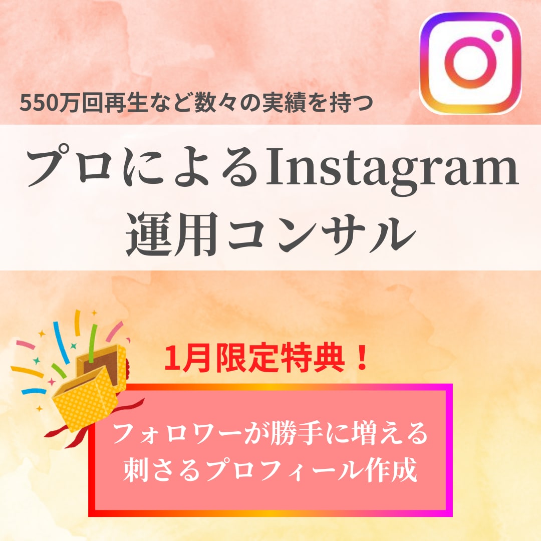 運用・集客★Instagramのお悩み解決します Instagramのプロがすべてのノウハウを伝授！ イメージ1
