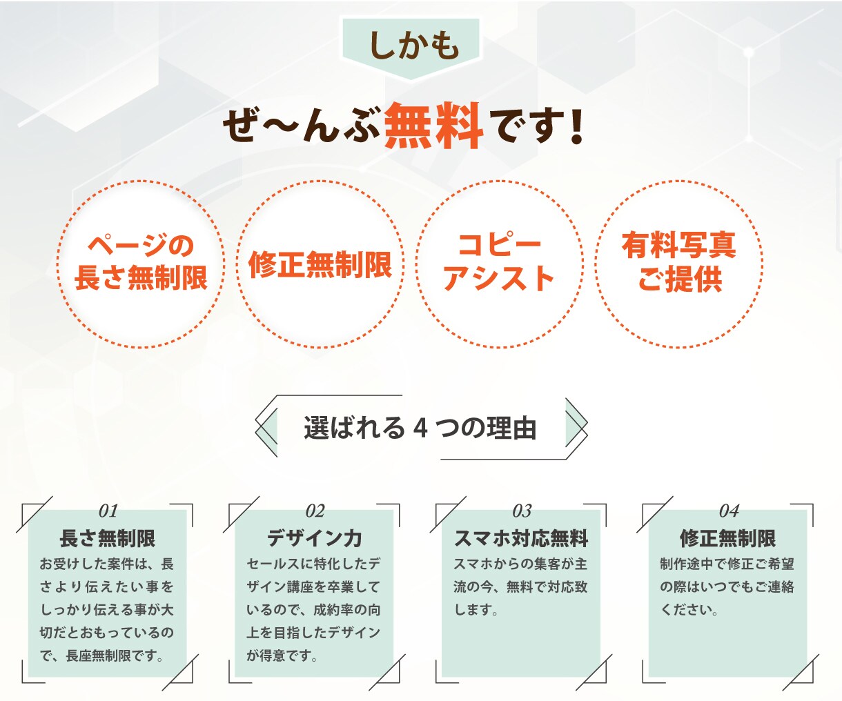 Wordpressで訴求力あるLP制作します 無料でお付けする特典がいっぱいです！ イメージ4