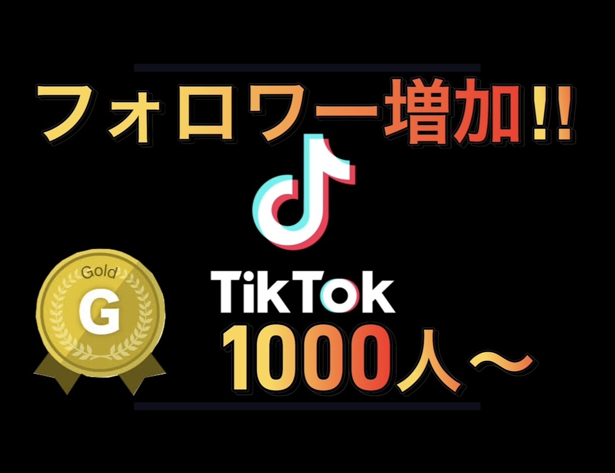 TikTokのフォロワー『1000人』増やします SNS活動、伸び悩んでいませんか？是非お力にならせて下さい！ イメージ1