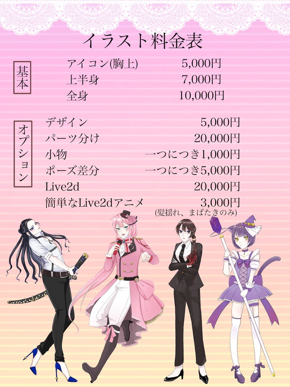 アイコン、立ち絵からVTuberまで描きます 可愛い女の子、男の子、青年の絵やミニキャラが得意です！ イメージ2
