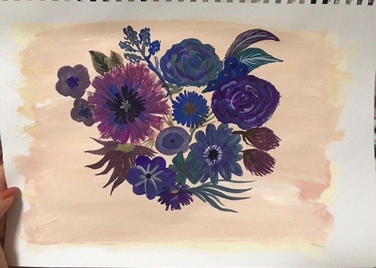 お花の絵描きます 結婚式・お誕生日・プレゼント、お花の絵描きます！ イメージ7