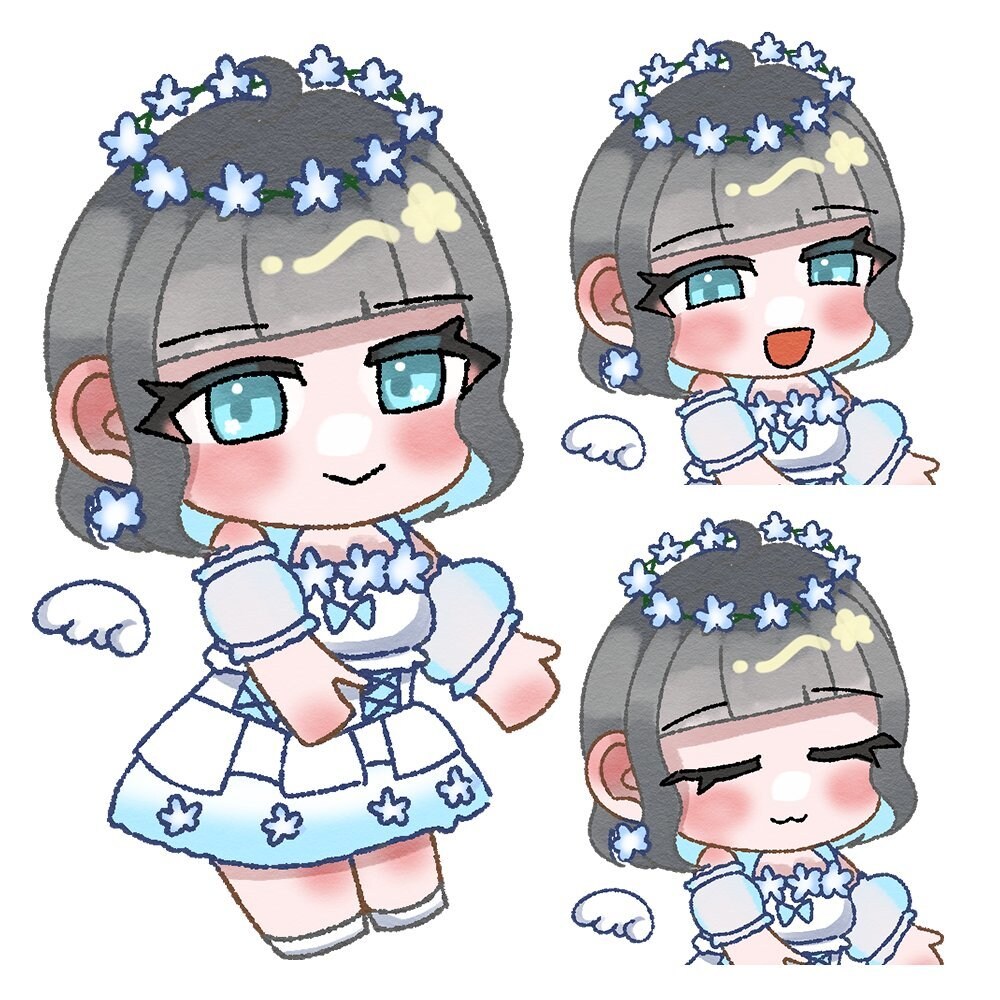 ミニキャラ（表情差分3つ付き）制作します 可愛くて使い勝手の良いミニキャラが欲しい方必見 イメージ1