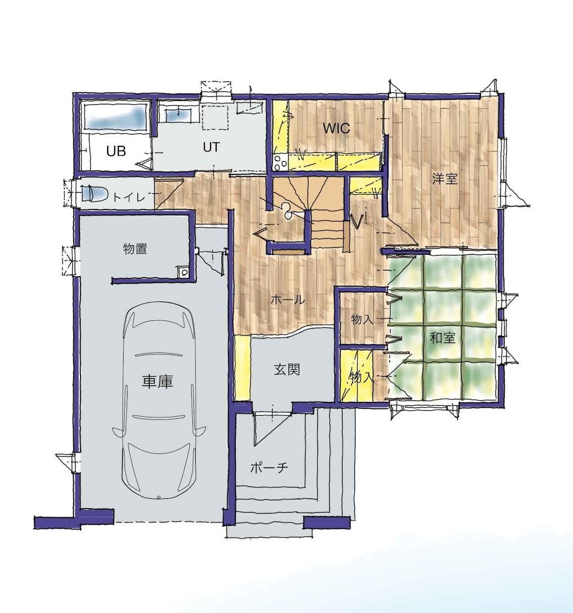 現役1級建築士が間取りを手書きで書きます 温かみのある優しい間取り図を、広告、マイソク、記念にどうぞ イメージ6