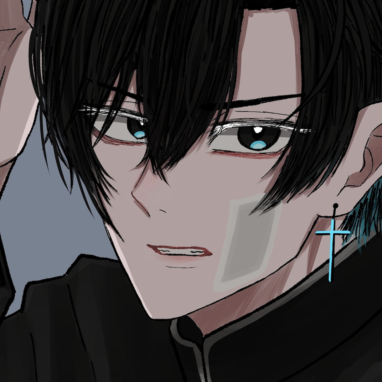 魅力的な男の子のアイコン/イラスト描きます あなたが希望する男性バストアップアイコンを作成いたします イメージ1