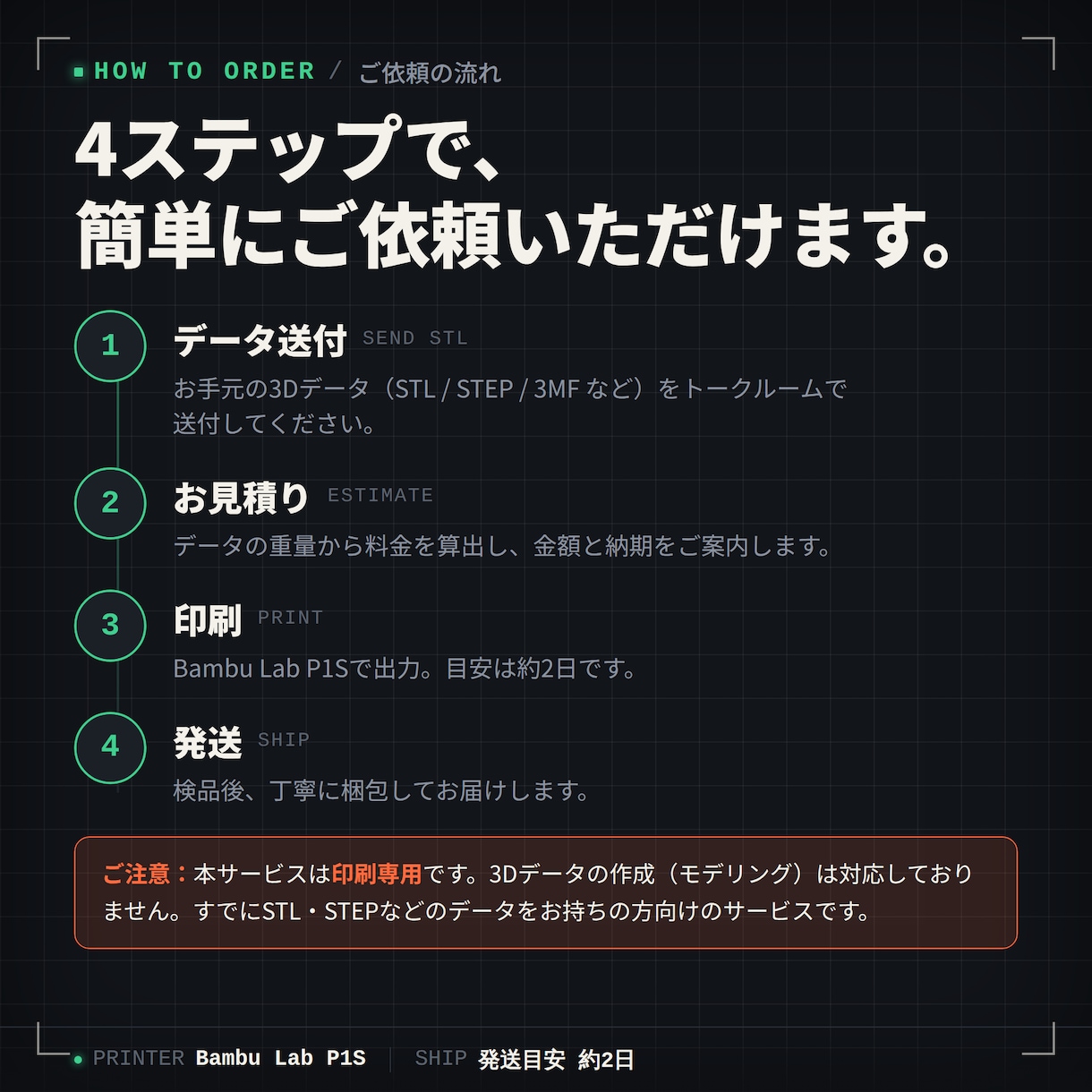 安く！早く！3Dプリント印刷代行を承ります 格安で3Dモデルの造形をしたい方必見！3D印刷代行サービス イメージ4