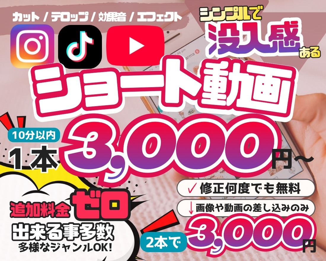 伝わるリール・ショート動画編集をいたします 目的やゴールに繋げる没入感ある動画を制作します イメージ1