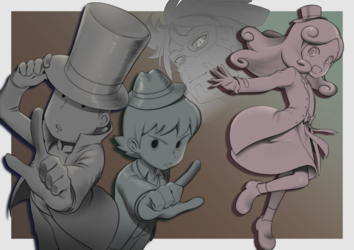 色んなイラストをお描きします アイコン、立ち絵、1枚絵、キャラクターデザイン等 イメージ8