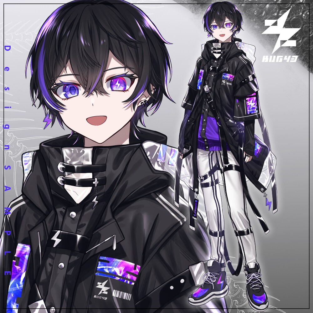 VTuber用イラスト制作致します ✦スタイリッシュ×かわいめなキャラクターはお任せ下さい✦ イメージ4