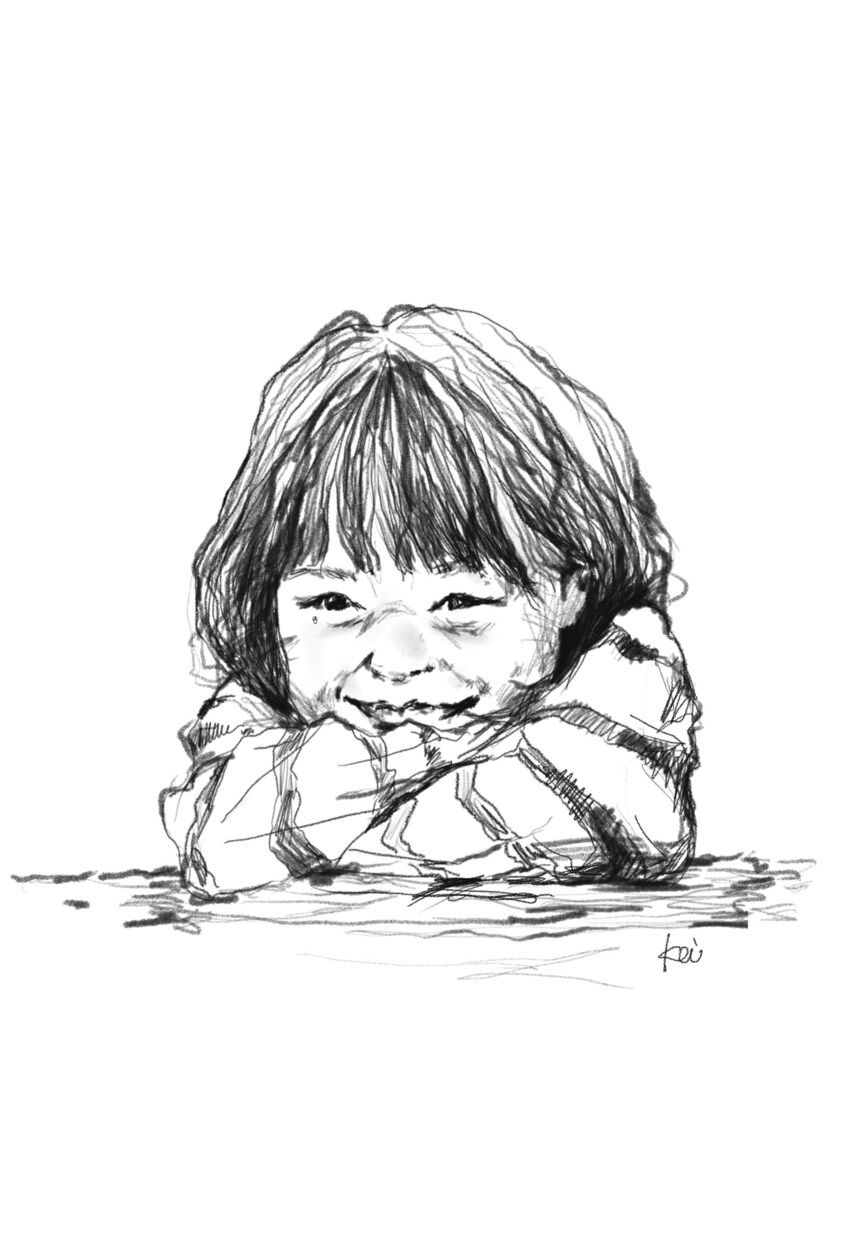 あったかスケッチデータ作成いたします 鉛筆デッサン風イラスト。お写真を元にデータ制作いたします。 イメージ3
