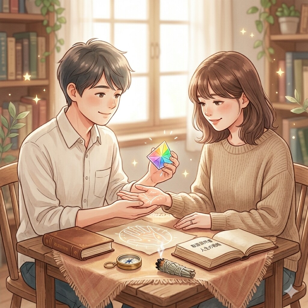 手相×mbti「あなただけの取扱説明書」を作ります 本来の強みと今のエネルギーを論理的に言語化します イメージ2