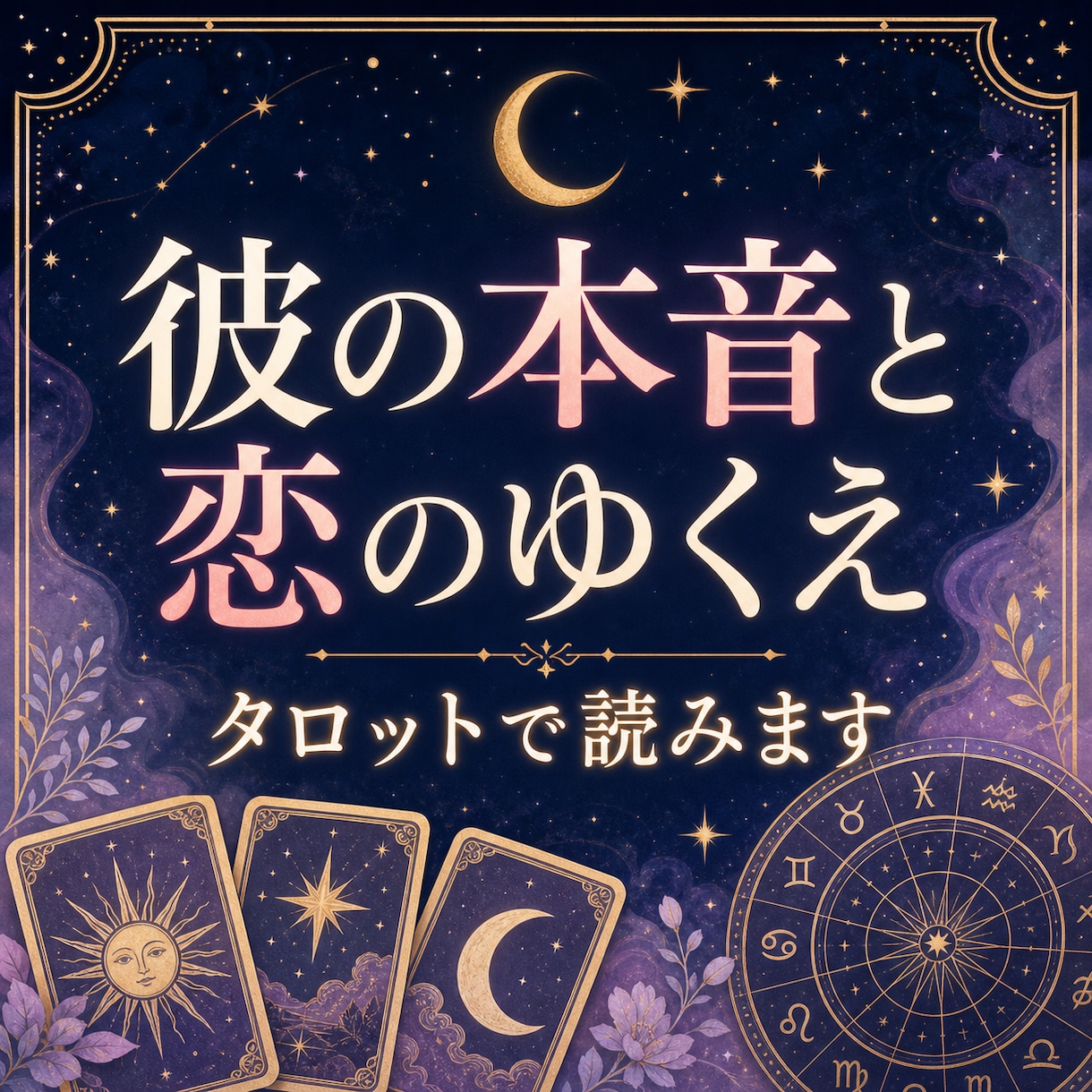 彼の本音と恋のゆくえをタロットで深く読みます 気持ち・今後の流れ・動き方まで、やさしく具体的に鑑定します イメージ1