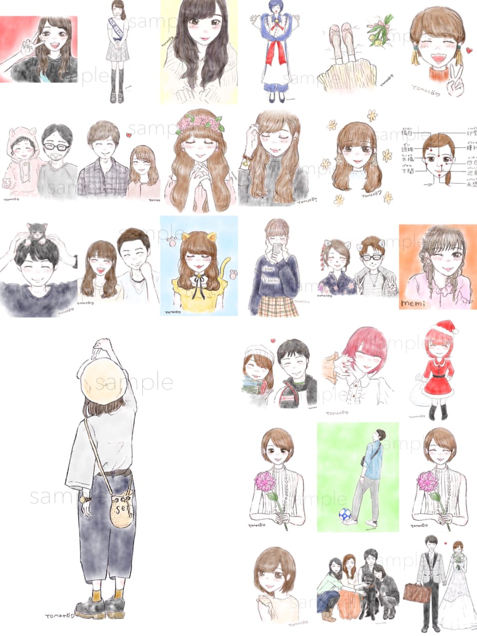 アナログ〇﻿ほんわかイラスト︎︎〇描きます SNSのアイコン、プレゼントにオススメです¨̮ イメージ10