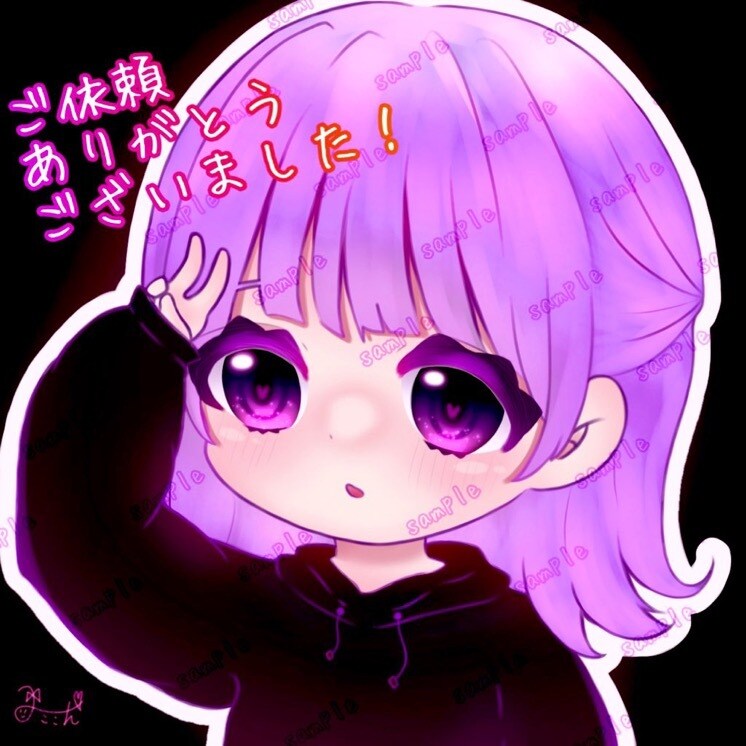 SNSのアイコンの作成を致します SNSのデフォルメアイコンの作成 イメージ1