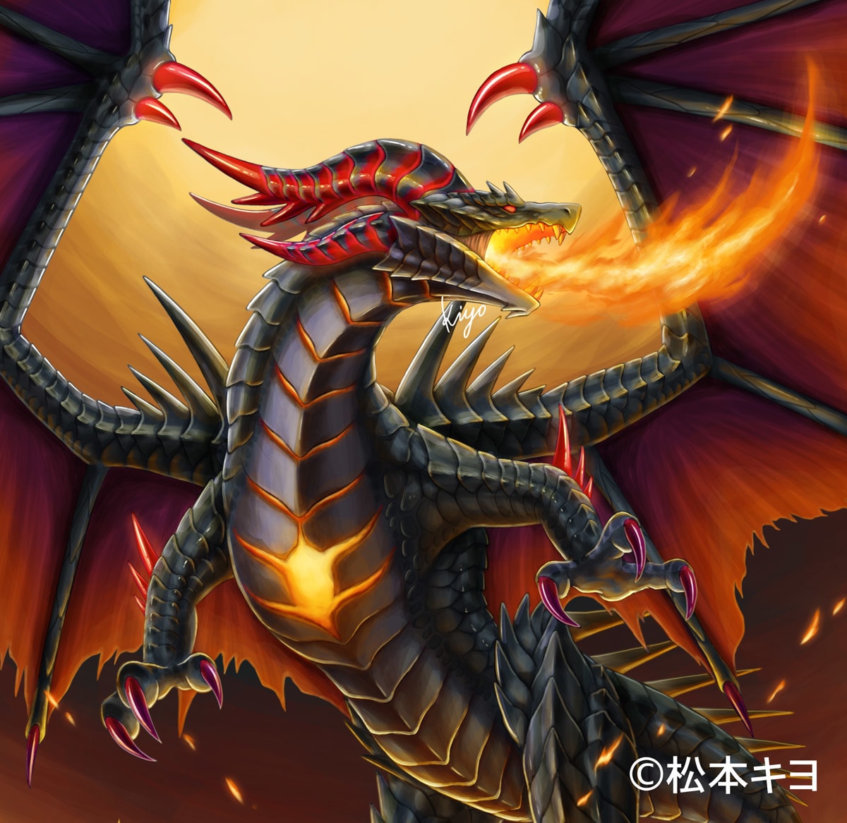 商用可！A4サイズでドラゴンやモンスターを描きます TCG、ゲーム、挿絵、装画などの一枚絵を承ります イメージ2