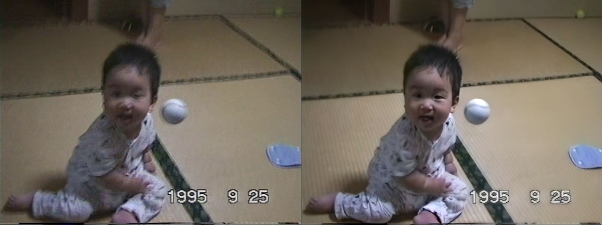 昔の動画をAIデジタルリマスターで綺麗にします ホームビデオなど思い出の動画を最新技術で高画質化しませんか イメージ2