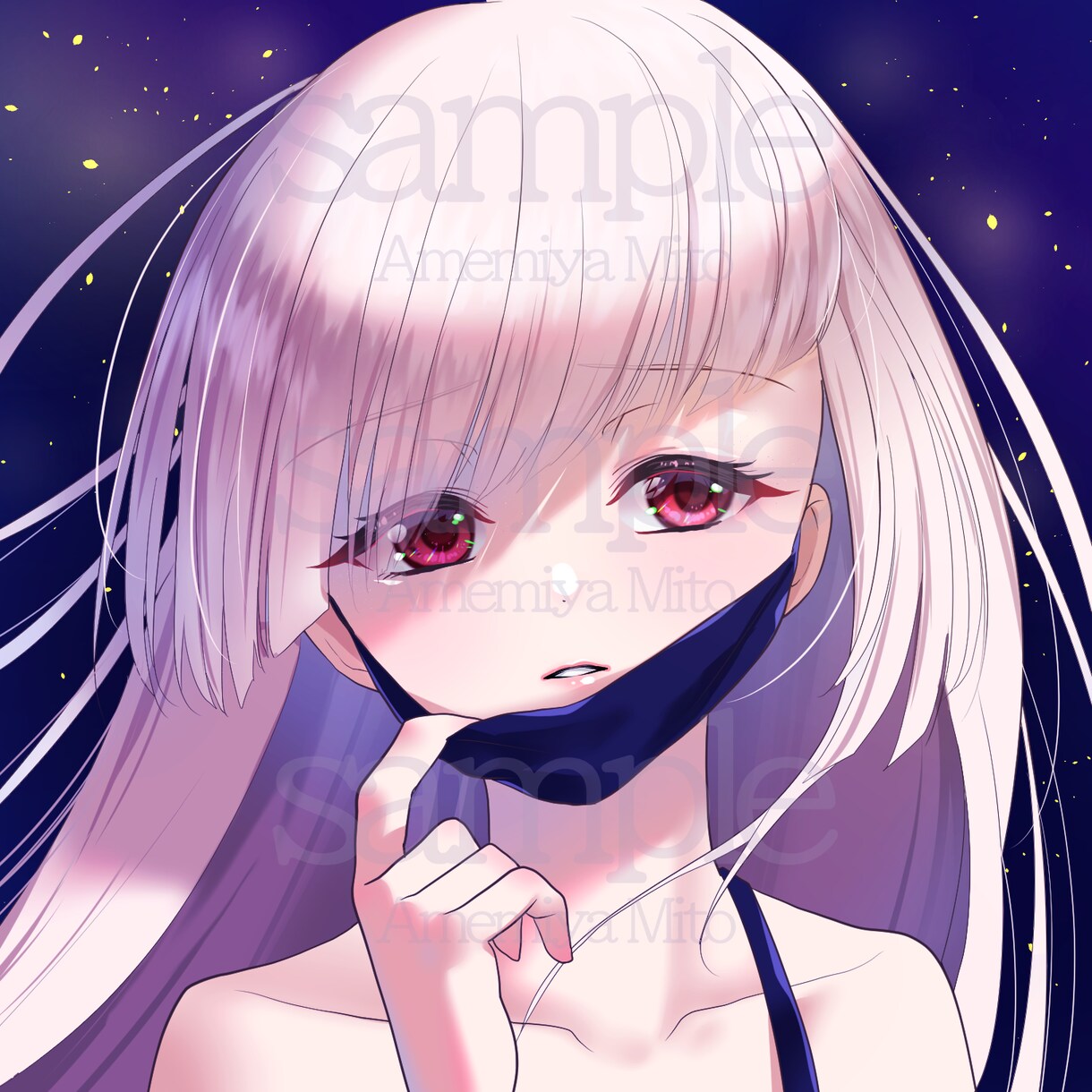 可愛いアニメ調のアイコン描きます ファンタジーや儚いイラスト✨目力のある可愛い絵✨ イメージ3