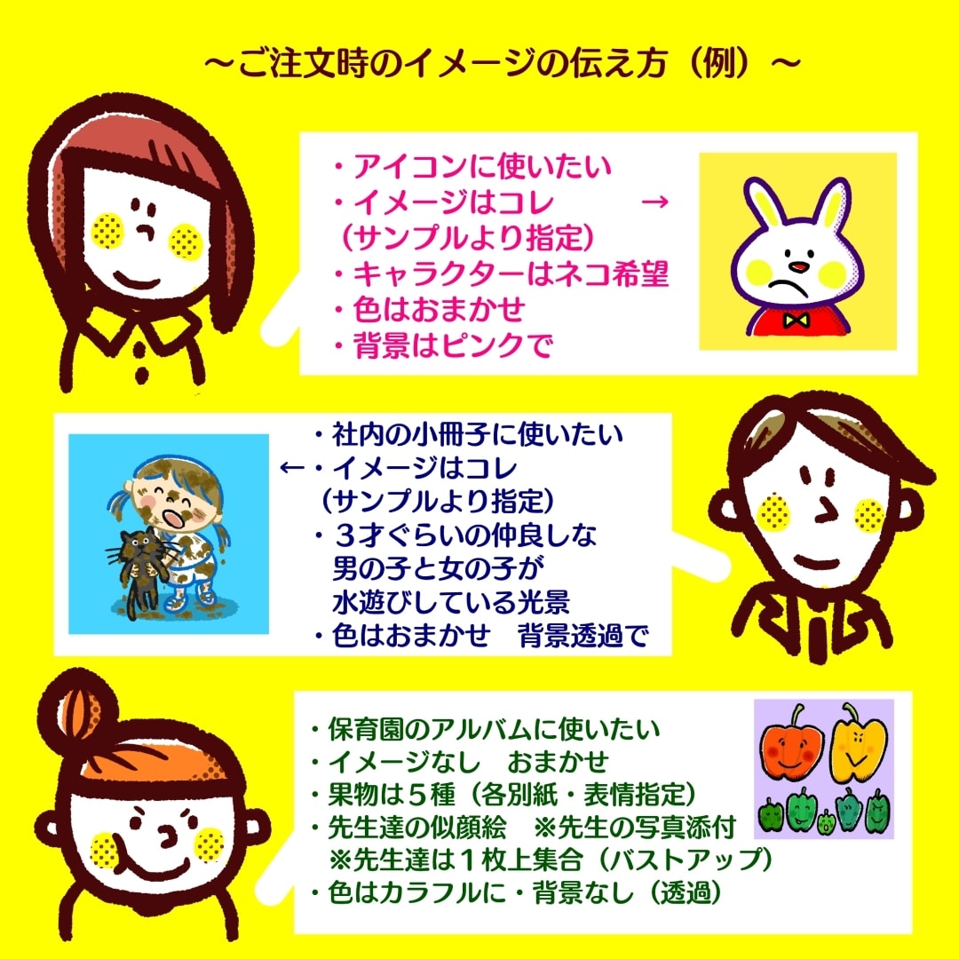 心がほっこり♪あなただけのイラストを描きおろします 心こもった１点モノ！個人用でも贈り物でも♪丁寧に対応します♪ イメージ2
