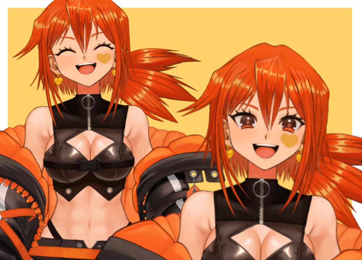 超高可動域！Live2Dで動くVtuber作ります キャラクターデザイン～Live2D全身モデリングまで イメージ2