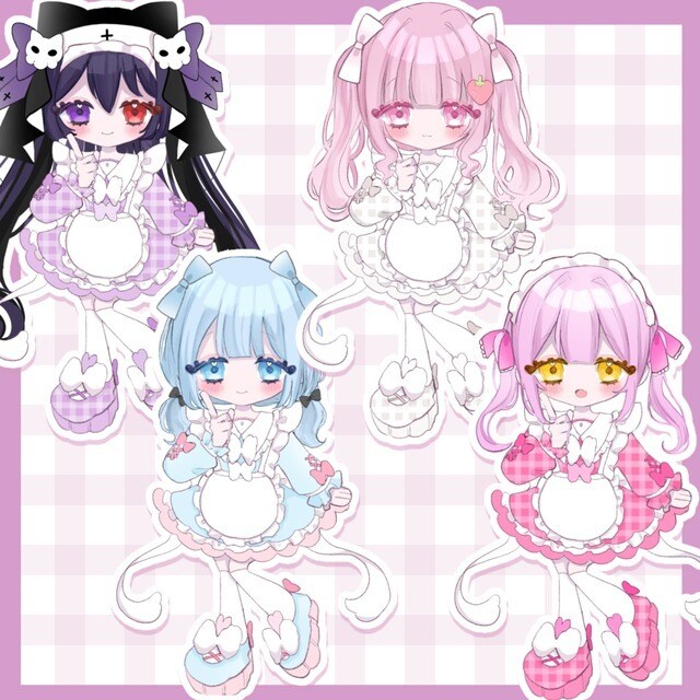 簡単ご依頼！メイドデフォルメイラストかきます オーダーシート＆容姿の分かる画像の２点提出 イメージ5