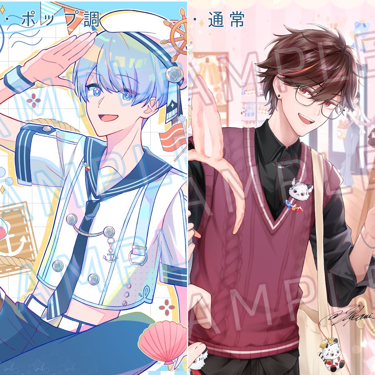 一枚絵を制作します 誕生祭、記念イラストやスチル絵にもご活用いただけます イメージ2