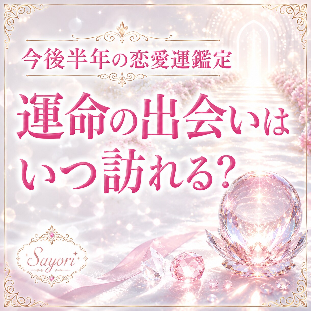 今後半年の出会の時期と恋愛運を読み解きます 運命の出会いがいつ訪れるのかを深く鑑定します イメージ1