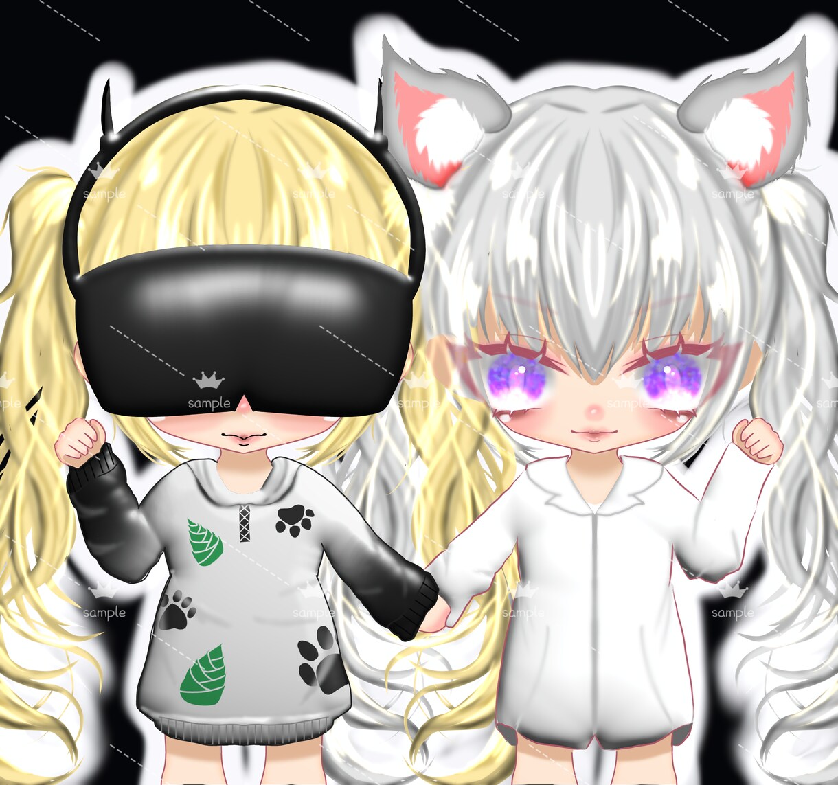 ゲーム、配信用等アイコン描きます トータルアイコン作成！自分をミニキャラ化してみませんか？ イメージ2