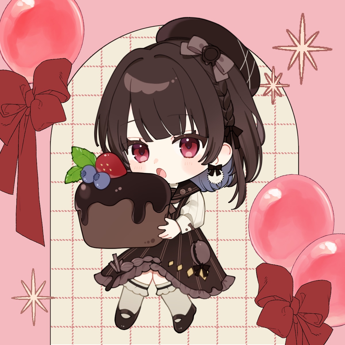 商用利用込み！可愛いミニキャラ作成します VTuber様のグッズ制作、SNS用のアイコンなど イメージ5