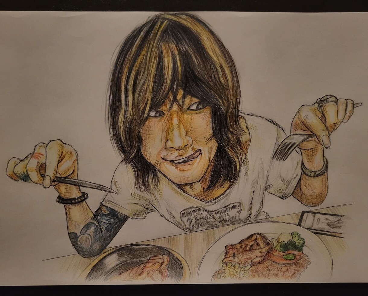 ちょっとリアルでちょっとコミカルな似顔絵を描きます アナログならではの独特なタッチ！！ イメージ10
