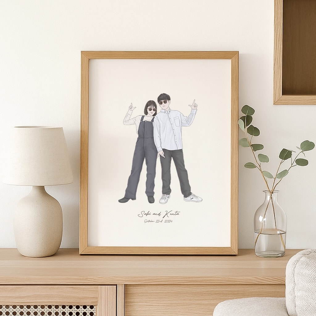 高画質 そっくり可愛い似顔絵イラスト作成します 400dpi高解像度　修正数無制限 イメージ1