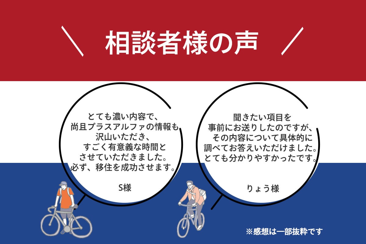 個人事業主の方必見☆オランダ移住の相談乗ります 現地不動産会社との業務提携経験あり♪生きた情報を提供可能！ イメージ2