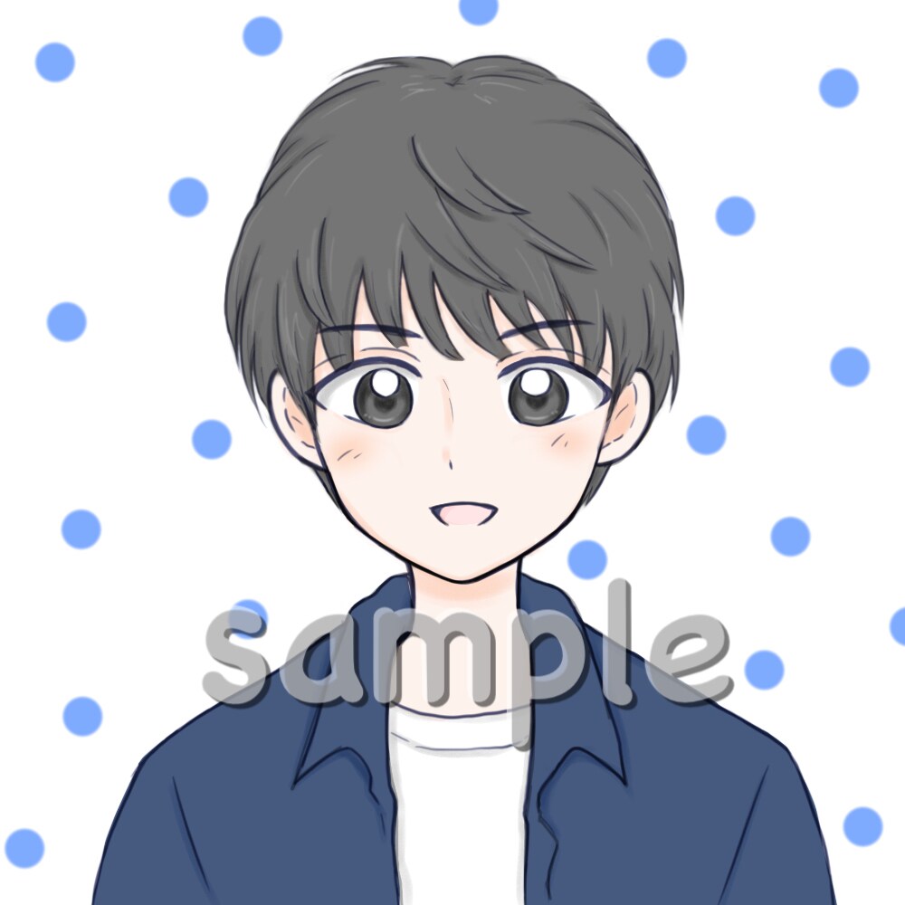 漫画風SNSアイコン・似顔絵描きます やさしい・かわいらしい雰囲気にしたい方に！ イメージ2