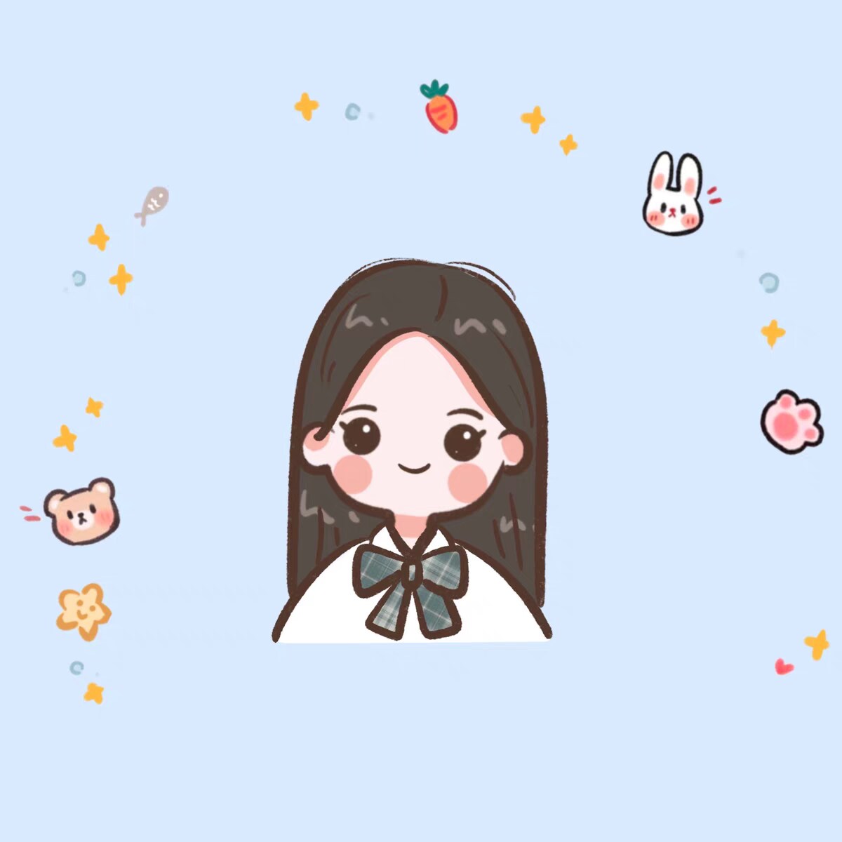 一人1,500円☆似顔絵お描きします ゆるかわ似顔絵！柔らかい雰囲気に◎アイコン、ブログに！ イメージ10