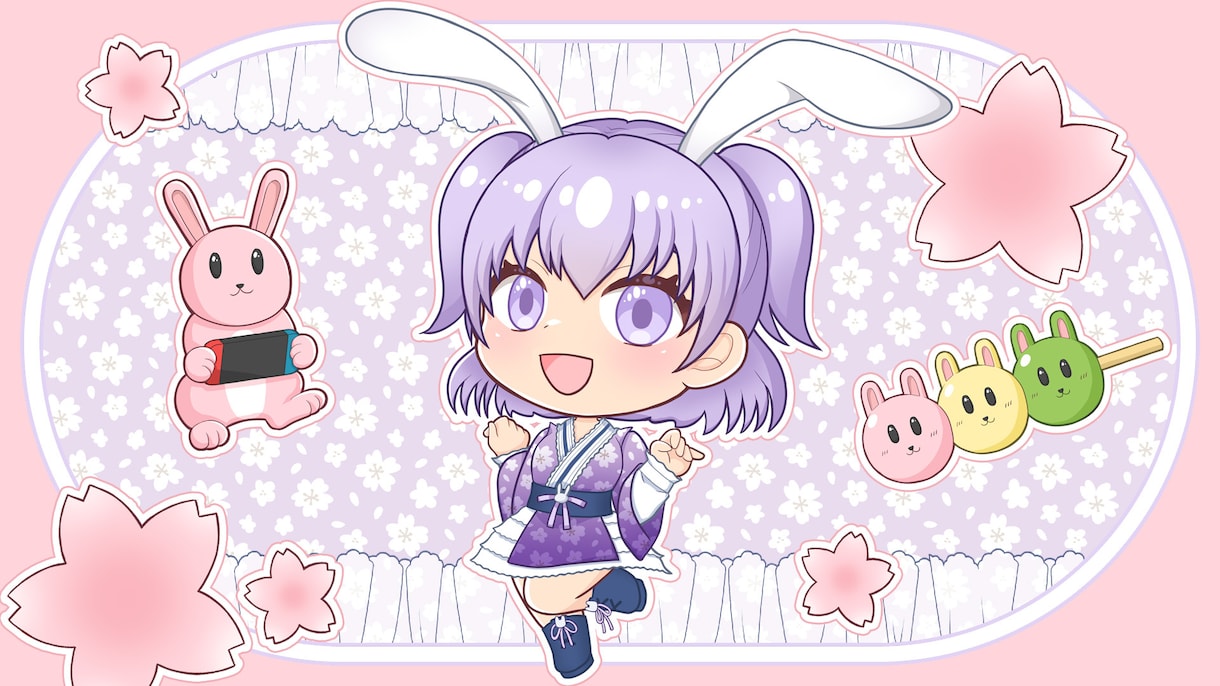 ミニキャライラスト描きます 【商用利用込】衣装など丁寧に書き込みます！ イメージ4