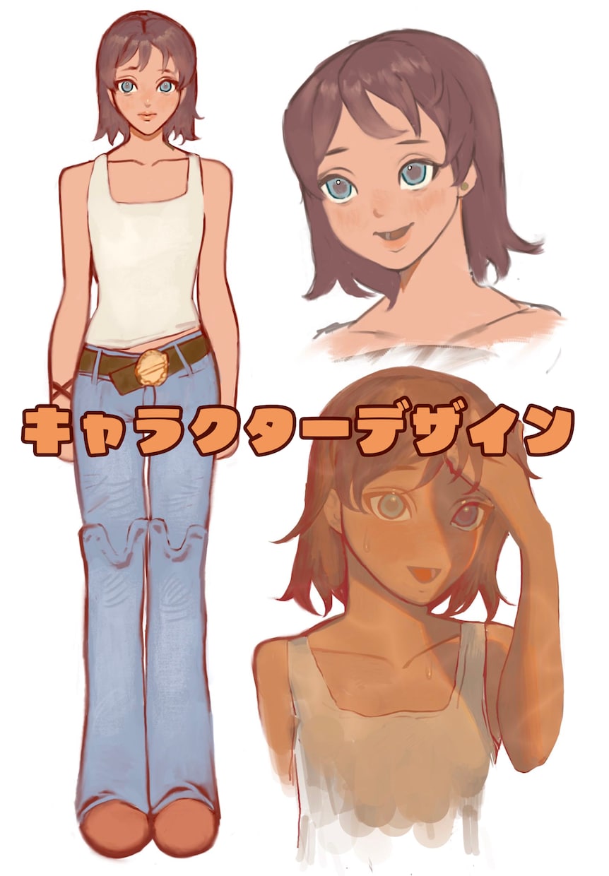 女性キャラのイラスト描きます アニメ調、リアル調で女性キャラをデザインします！ イメージ1