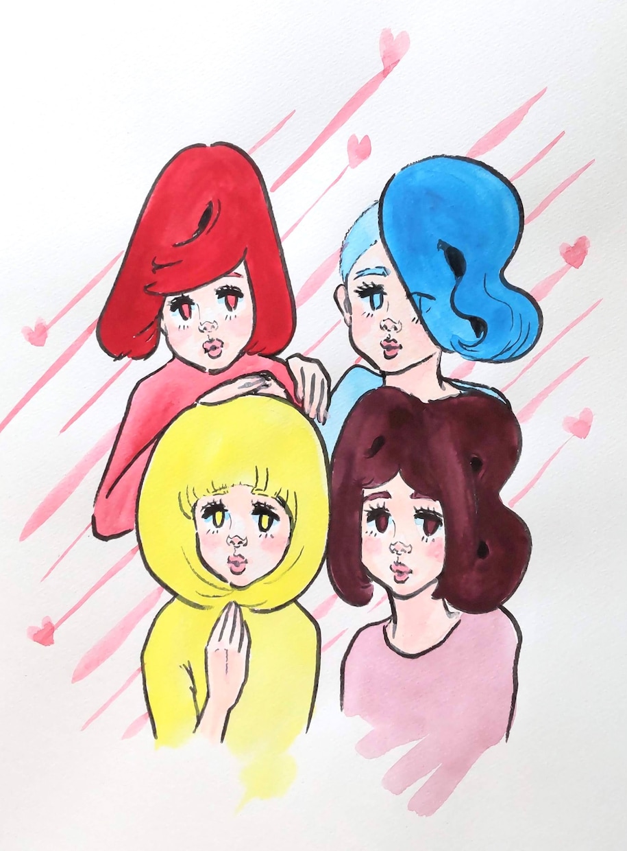 名前が髪型になっちゃったガールズ描きます ヘンテコ☆ヘアスタイルガールズ イメージ6