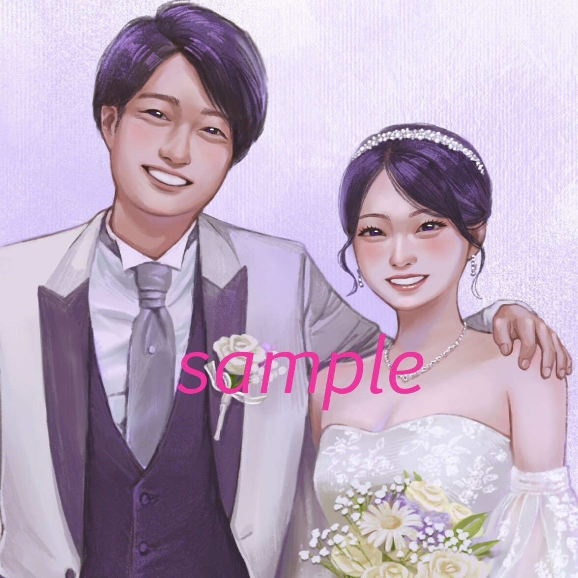 リアルだけどリアルすぎない！美麗な似顔絵を描きます 写真・AI加工では実現できない繊細なご要望にお応えします♪ イメージ1