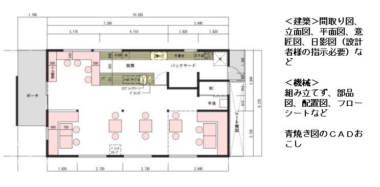 図面修正やトレース承ります 青焼き図や急ぎの修正等を抱えているなど、ご依頼承れます イメージ1