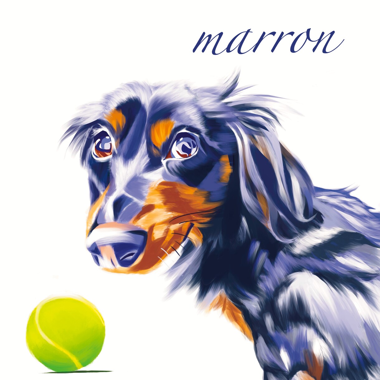 世界に一枚のご愛犬のイラストを描きます アクリル画風の鮮やかなイラストを描かせていただきます！ イメージ4