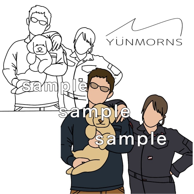 オシャレなイラスト（線画）をお描きします お気に入りの画像を素敵なイラストにしてみませんか？ イメージ2