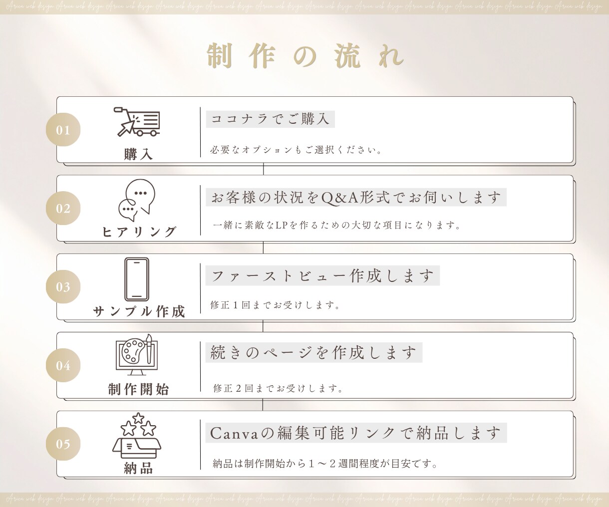 女性向けシンプルだけど伝わるLP制作します まずは１ページだけ欲しい方へ【初めての方歓迎】 イメージ4