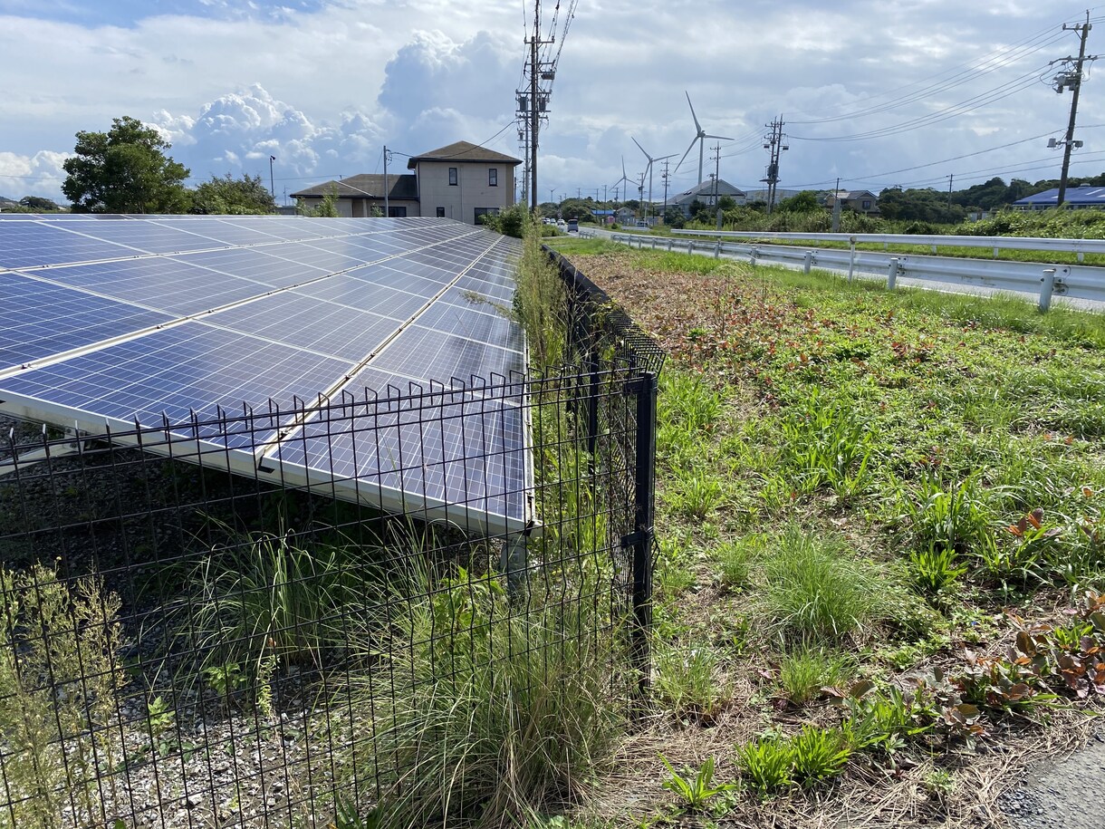 産業用太陽光発電所の除草を行います 元野立て太陽光開発担当者が行う、除草代行と点検作業です イメージ8