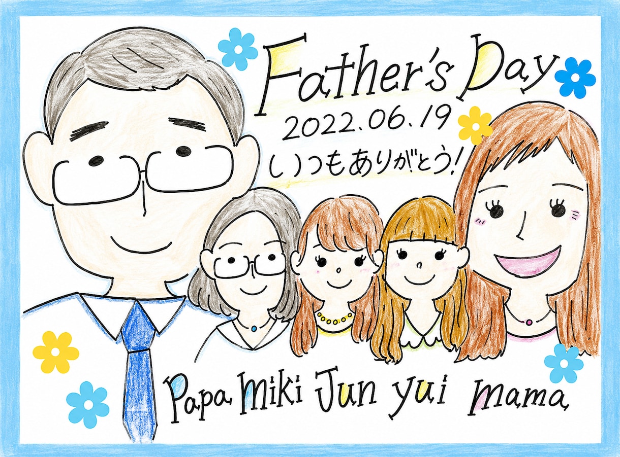 結婚式・記念日の似顔絵お描きします 手描きで温かいウェルカムボード作ります イメージ5